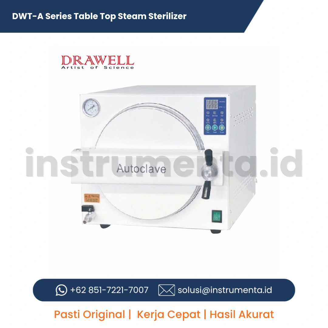 Distributor Resmi DWT-A Series Table Top Steam Sterilizer Autoclave Meja Presisi Tinggi